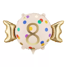 Candy fólia lufi „8” - 61 × 37 cm