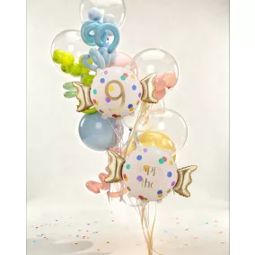 Candy fólia lufi „9” - 61 × 37 cm