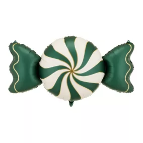 Fólia lufi cukorka - Bézs-zöld - 113 × 54 cm