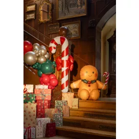   Masnis cukorpálca fólia lufi - Bézs-piros - 70 × 131,5 cm