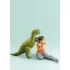 Álló T-Rex fólia lufi 93 × 79 cm - zöld