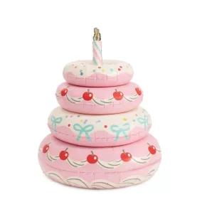 Álló torta fólia lufi 72 × 89 cm - rózsaszín