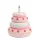 Álló torta fólia lufi 72 × 89 cm - rózsaszín