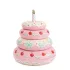 Álló torta fólia lufi 72 × 89 cm - rózsaszín