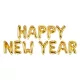 Arany Happy New Year Fólia lufi - 422x46 cm
