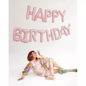 Fólia Lufi - Happy Birthday Pink 340x35 cm