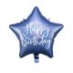 Fólia lufi - Happy Birthday - Navy Blue - 40 cm