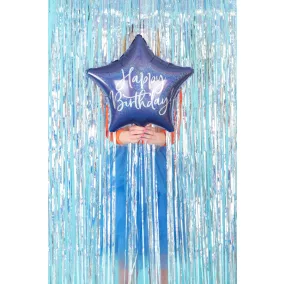 Fólia lufi - Happy Birthday - Navy Blue - 40 cm