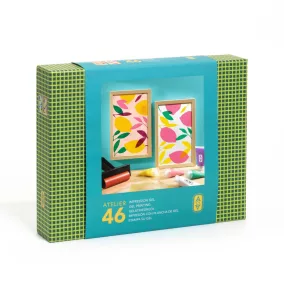   Djeco Műterem 46 - Gélnyomtatás - Színtár - Atelier 46 - Gel Printing
