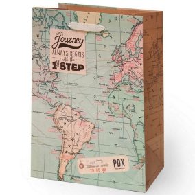 Legami ajándéktasak (M 19x25x11,5 cm) - térképes