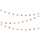 Girland - Rose gold csillagok - 3.6m