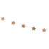 Girland - Rose gold csillagok - 3.6m