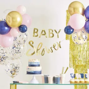   Babaváró szett - 28 db Lufi és ''Baby Shower'' felirat