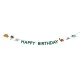 Happy Birthday feliratos dinoszaurusz girland - 300 cm
