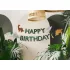 Happy Birthday feliratos dinoszaurusz girland - 300 cm