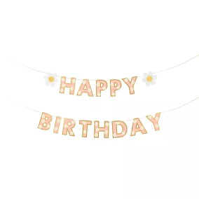 Happy Birthday girland - Virágos 200 m