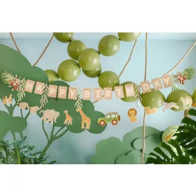 Happy Birthday girland - Safari 180 cm
