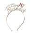 'It's my birthday'' fém fejpánt - arany