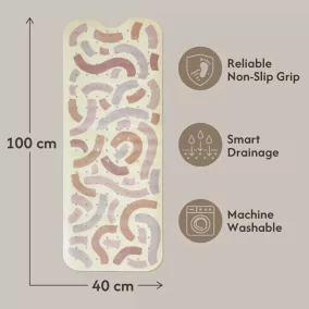   Hakuna Matte csúszásgátló szőnyeg kádba 100×40 cm - Gentle Arcs