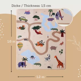   Hakuna matte memóriahabos puha gyerekszőnyeg 160x120 cm - Szafari túra