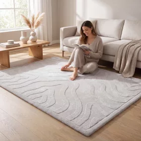   Hakuna matte memóriahabos puha gyerekszőnyeg 150x200 cm - Ground Flow Szürke