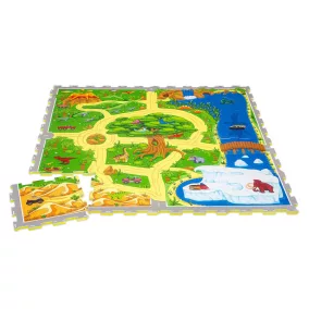   Hakuna matte puzzle játszószőnyeg 120x120 cm - Dinoszauruszok