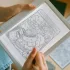 Kidywolf átvilágítós rajztábla 30 mintával - Kavalkád - K-Draw Pad Méli-Mélo