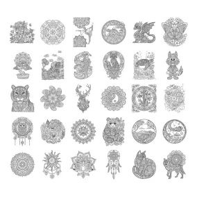 Kidywolf mintafüzet K-Draw Pad rajztáblához - Zen - Zen