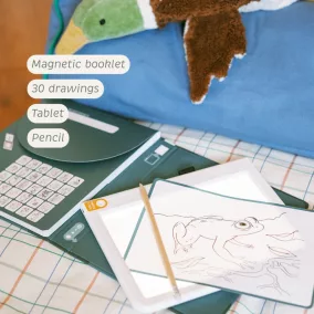   Kidywolf átvilágítós rajztábla 30 mintával - Állatok - Kidydraw Pad 8 Animals