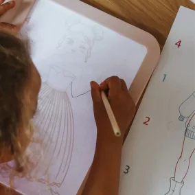 Kidydraw-pro világító tablet - Pink