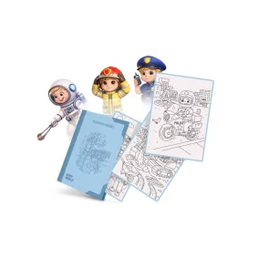   Kidywolf mintafüzet Kidydraw Pad 6 rajztáblához - Hétköznapi hősök - Everyday Heroes