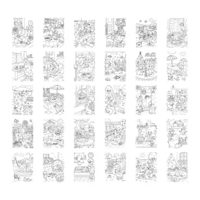   Kidywolf mintafüzet Kidydraw Pad 6 rajztáblához - Háziállatok - Pets