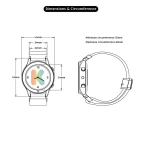 Kidywolf K-Watch interaktív karóra - kék