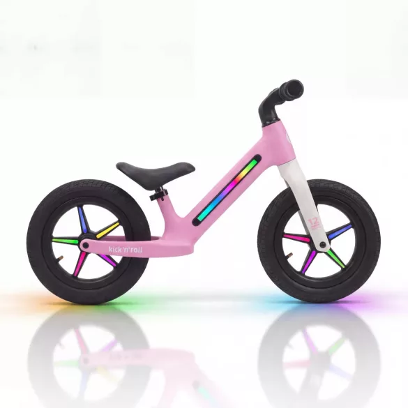 Kick'n'Roll LED-es futóbicikli - Pink