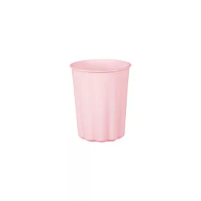 Műanyag pohár fodrokkal 220 ml - pink - 4 db-os csomag