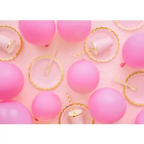 Papírpohár - pasztell pink - 6 db-os csomag