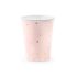 Pöttyös Papírpohár - light pink - 6 db-os csomag