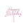 Akril tortadísz "Happy Birthday" light pink -16 -5 cm