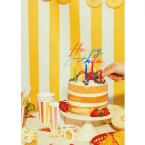 Happy Birthday tortadísz - 18 × 16 -5 cm