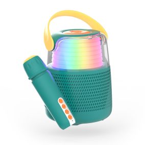   MOB Karaoke szett - Bluetooth hangszóró fénnyel és mikrofonnal - kék