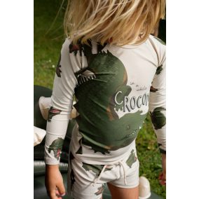 Konges Slojd Aster hosszú ujjú úszó póló - Krokodil