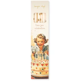 Konges Slojd Szülinapi gyertyák - Lemon - 12 db