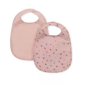 Konges Slojd Fodros Előke - Fairy Cherry/Cameo Rose - 2 db