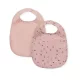 Konges Slojd Fodros Előke - Fairy Cherry/Cameo Rose - 2 db