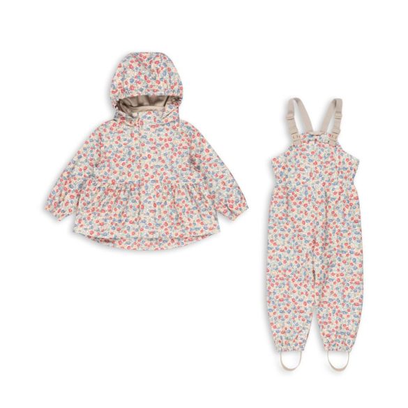 Konges Slojd Thermo Bélelt esőkabát+nadrág szett - Vintage flowers