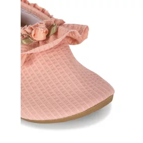 Konges Slojd Fleuri fodros strandcipő - Powder pink
