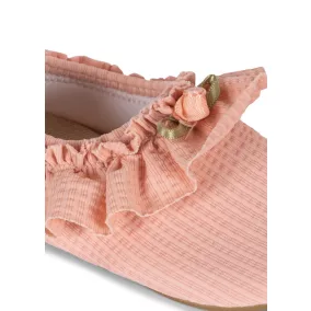 Konges Slojd Fleuri fodros strandcipő - Powder pink
