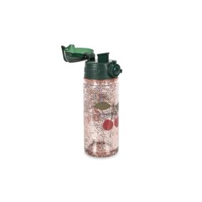 Konges Slojd Csillámos vizes palack - Cherry Glitter