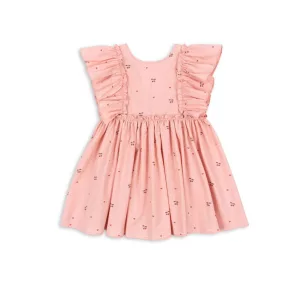 Konges Slojd Evia Bow Dress - Cherry Pink - 4 Év