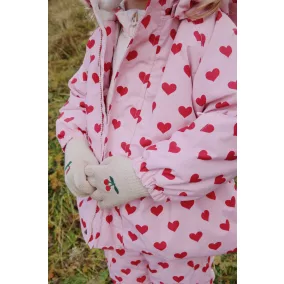 Konges Slojd Pamut Kesztyű - Cherry - 2 db-os szett